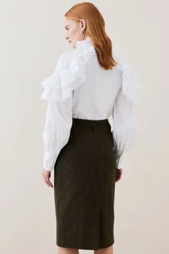 Top 10 ๐งจ Karen Millen Lydia Millen Heritage Tweed Belted Pencil ๐ Skirt - dark green ๐ 11 Top 10 ๐งจ Karen Millen Lydia Millen Heritage Tweed Belted Pencil ๐ Skirt - dark green ๐ -Karen Millen Outlet store bkk05415 dark20green xl 3