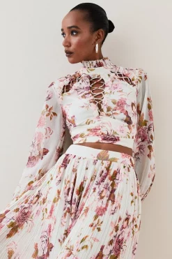 New π― Karen Millen Lydia Millen Floral Ruffle Chiffon Blouse π 11 New π― Karen Millen Lydia Millen Floral Ruffle Chiffon Blouse π -Karen Millen Outlet store bkk05485 floral xl 2