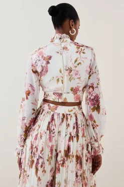 New π― Karen Millen Lydia Millen Floral Ruffle Chiffon Blouse π 13 New π― Karen Millen Lydia Millen Floral Ruffle Chiffon Blouse π -Karen Millen Outlet store bkk05485 floral xl 4