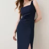 Budget 🌟 Karen Millen Structured Crepe Strap Midi Tailored 👗 Dress 🔥 2 Budget 🌟 Karen Millen Structured Crepe Strap Midi Tailored 👗 Dress 🔥 -Karen Millen Outlet store bkk05596 navy xl
