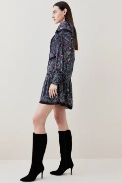 Top 10 π Karen Millen Paisley Ladder Trim Lace Woven Mini π Dress - multi π₯° 14 Top 10 π Karen Millen Paisley Ladder Trim Lace Woven Mini π Dress - multi π₯° -Karen Millen Outlet store bkk05627 multi xl 5