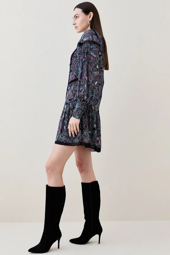 Top 10 π Karen Millen Paisley Ladder Trim Lace Woven Mini π Dress - multi π₯° 8 Top 10 π Karen Millen Paisley Ladder Trim Lace Woven Mini π Dress - multi π₯° - Image 6