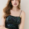 Best Sale 🔔 Karen Millen Sequin Strappy Cami Top 😉 -Karen Millen Outlet store bkk05671 ink xl