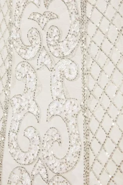 Budget 😍 Karen Millen Embellished Kimono Sleeve Beaded Mini 👗 Dress - iridescent 😀 -Karen Millen Outlet store bkk05747 iridescent xl 5