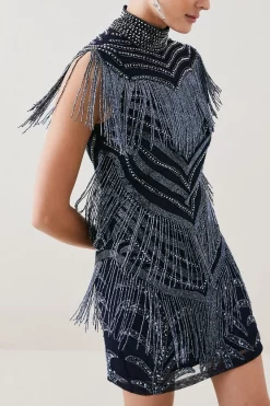 Best reviews of 🛒 Karen Millen Deco Crystal Embellished High Neck Mini 👗 Dress - gun metal 🛒 12 Best reviews of 🛒 Karen Millen Deco Crystal Embellished High Neck Mini 👗 Dress - gun metal 🛒 -Karen Millen Outlet store bkk05748 gun20metal xl 4