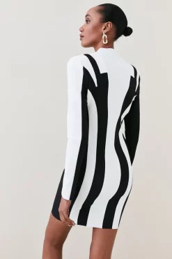 New โจ Karen Millen Bandage Mono Zip Front Knit Mini ๐ Dress ๐ฏ 10 New โจ Karen Millen Bandage Mono Zip Front Knit Mini ๐ Dress ๐ฏ -Karen Millen Outlet store bkk05776 mono xl 2