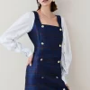 New ๐งจ Karen Millen Check Cotton Sleeve Double Breasted Mini ๐ Dress ๐ 1 New ๐งจ Karen Millen Check Cotton Sleeve Double Breasted Mini ๐ Dress ๐ -Karen Millen Outlet store bkk05802 blue xl