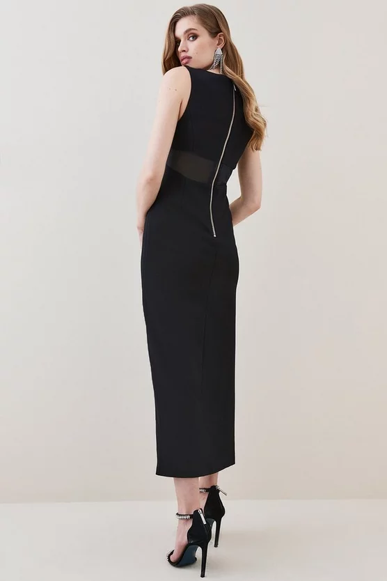 Promo 🥰 Karen Millen Italian Jersey Contour Column Mini 👗 Dress - black 🎁 5 Promo 🥰 Karen Millen Italian Jersey Contour Column Mini 👗 Dress - black 🎁 - Image 3