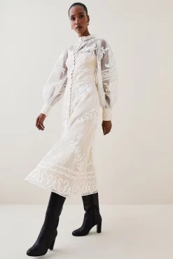 Buy π₯° Karen Millen Lydia Millen Baroque Applique Woven Midi - neutral 𧨠11 Buy π₯° Karen Millen Lydia Millen Baroque Applique Woven Midi - neutral 𧨠-Karen Millen Outlet store bkk05832 neutral xl 2