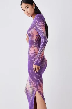 Discount ๐ Karen Millen Mirrored Knitted Maxi Column ๐ Dress - purple โ๏ธ 10 Discount ๐ Karen Millen Mirrored Knitted Maxi Column ๐ Dress - purple โ๏ธ -Karen Millen Outlet store bkk05889 purple xl 1