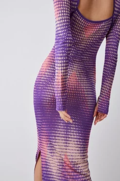 Discount ๐ Karen Millen Mirrored Knitted Maxi Column ๐ Dress - purple โ๏ธ 13 Discount ๐ Karen Millen Mirrored Knitted Maxi Column ๐ Dress - purple โ๏ธ -Karen Millen Outlet store bkk05889 purple xl 4