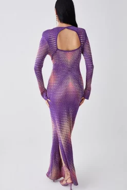 Discount ๐ Karen Millen Mirrored Knitted Maxi Column ๐ Dress - purple โ๏ธ 14 Discount ๐ Karen Millen Mirrored Knitted Maxi Column ๐ Dress - purple โ๏ธ -Karen Millen Outlet store bkk05889 purple xl 5