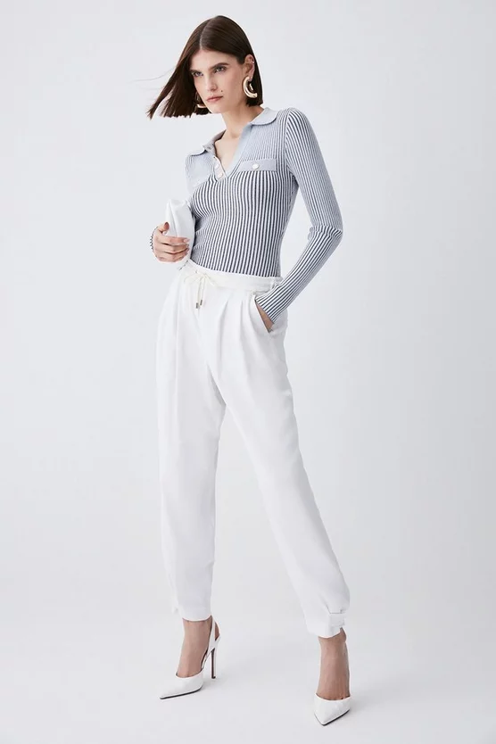 Wholesale π Karen Millen Buttoned Collar Pocket Front Jumper - grey π 4 Wholesale π Karen Millen Buttoned Collar Pocket Front Jumper - grey π - Image 2