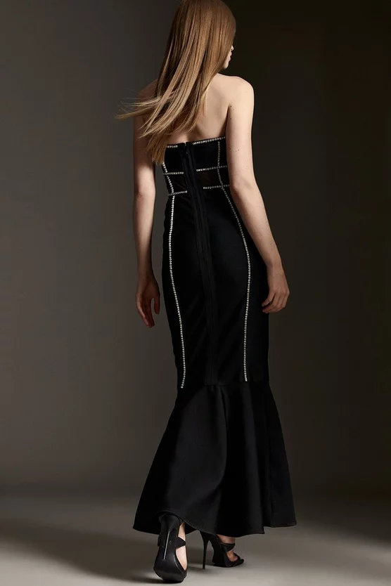 Top 10 ๐ Karen Millen Bandage Bandeau Mesh Knit Maxi ๐ Dress - black ๐ฅ 8 Top 10 ๐ Karen Millen Bandage Bandeau Mesh Knit Maxi ๐ Dress - black ๐ฅ - Image 6