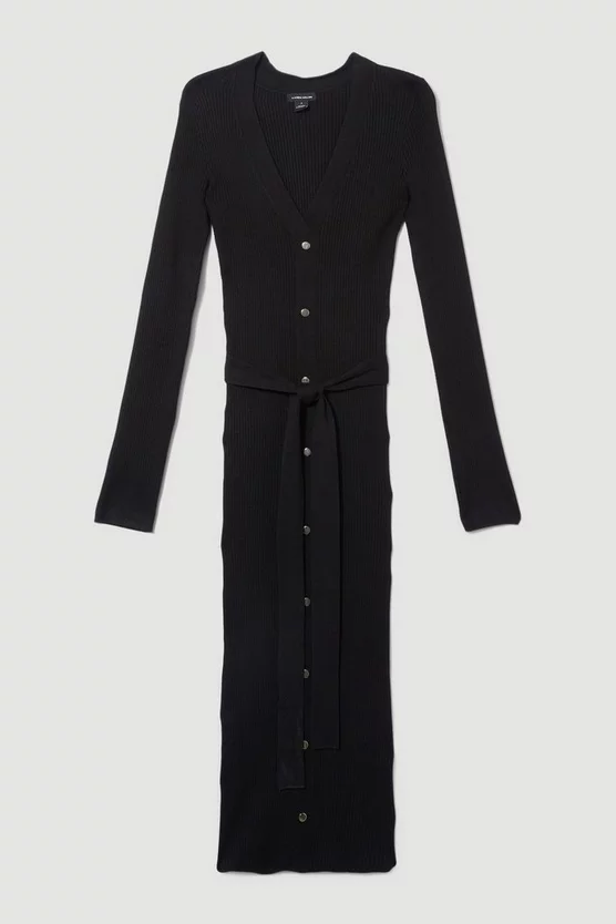 Cheapest 🥰 Karen Millen Knitted Ribbed Midi 👗 Dress ✔️ 6 Cheapest 🥰 Karen Millen Knitted Ribbed Midi 👗 Dress ✔️ - Image 4