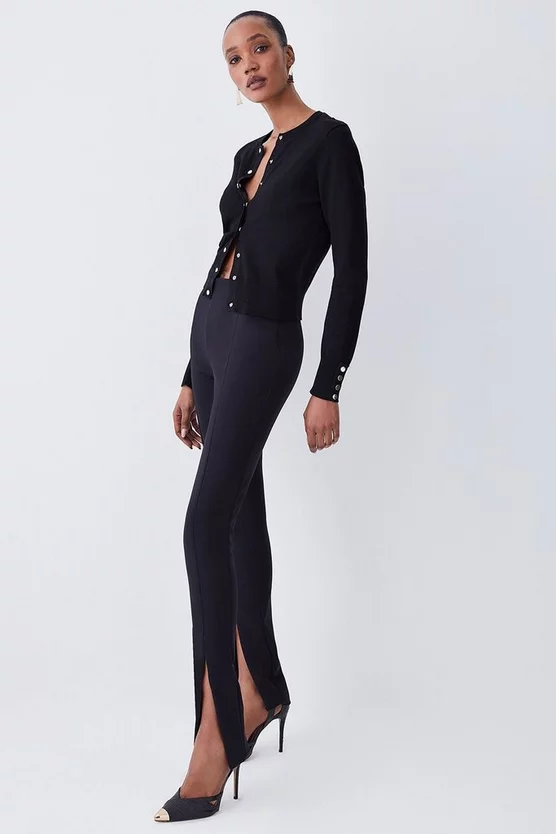 Budget ๐ Karen Millen Viscose Blend Knitted Crew Neck Cardigan โ๏ธ 7 Budget ๐ Karen Millen Viscose Blend Knitted Crew Neck Cardigan โ๏ธ - Image 5