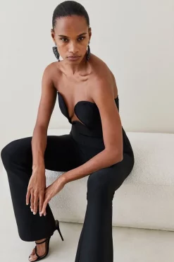 Best reviews of 💯 Karen Millen Knitted Bandage Corset Detail Jumpsuit 🛒 -Karen Millen Outlet store bkk06097 black xl 4