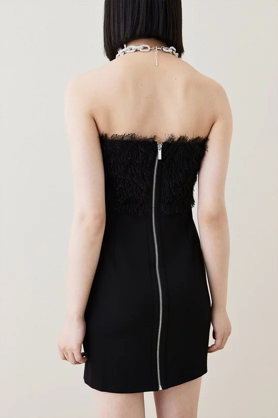 Deals 😉 Karen Millen Tassle And Ponte Bardot Mini 👗 Dress 👏 5 Deals 😉 Karen Millen Tassle And Ponte Bardot Mini 👗 Dress 👏 - Image 3