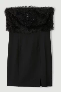 Deals 😉 Karen Millen Tassle And Ponte Bardot Mini 👗 Dress 👏 11 Deals 😉 Karen Millen Tassle And Ponte Bardot Mini 👗 Dress 👏 -Karen Millen Outlet store bkk06142 black xl 3