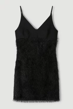 Best Pirce โ๏ธ Karen Millen Satin & Tassle Cami Mini ๐ Dress โ 13 Best Pirce โ๏ธ Karen Millen Satin & Tassle Cami Mini ๐ Dress โ -Karen Millen Outlet store bkk06143 black xl 3