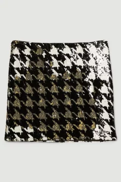 Best Pirce 😀 Karen Millen Houndstooth Sequin Mini 👗 Skirt - mono 😉 11 Best Pirce 😀 Karen Millen Houndstooth Sequin Mini 👗 Skirt - mono 😉 -Karen Millen Outlet store bkk06162 mono xl 3