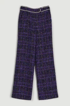 Best Sale โ๏ธ Karen Millen Boucle Sparkle Diamante Trim Wide Leg Trouser - purple ๐ฏ 12 Best Sale โ๏ธ Karen Millen Boucle Sparkle Diamante Trim Wide Leg Trouser - purple ๐ฏ -Karen Millen Outlet store bkk06180 purple xl 3