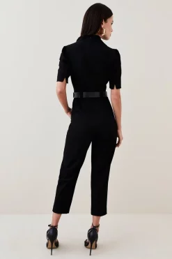 Budget ❤️ Karen Millen Petite Forever Belted Jumpsuit 👍 14 Budget ❤️ Karen Millen Petite Forever Belted Jumpsuit 👍 -Karen Millen Outlet store bkk06220 black xl 4
