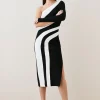 Hot Sale ✨ Karen Millen Colour Block Ponte One Shoulder Midi 👗 Dress - mono 💯 2 Hot Sale ✨ Karen Millen Colour Block Ponte One Shoulder Midi 👗 Dress - mono 💯 -Karen Millen Outlet store bkk06256 mono xl