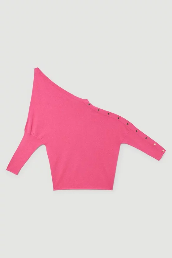 Hot Sale 👏 Karen Millen Viscose Blend Knitted Drape Shoulder Jumper ⌛ 6 Hot Sale 👏 Karen Millen Viscose Blend Knitted Drape Shoulder Jumper ⌛ - Image 4