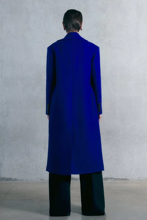 Best Sale ๐ฅ Karen Millen Italian Virgin Wool Strong Shoulder Anti Fit ๐งฅ Coat - cobalt ๐ 5 Best Sale ๐ฅ Karen Millen Italian Virgin Wool Strong Shoulder Anti Fit ๐งฅ Coat - cobalt ๐ - Image 3