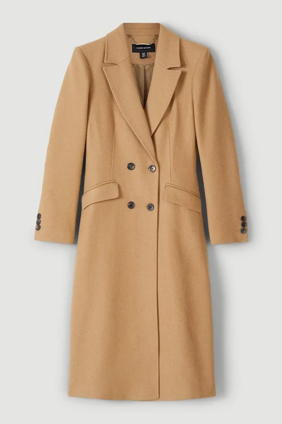 Discount ๐ Karen Millen Italian Virgin Wool Fitted ๐งฅ Coat - camel ๐ 6 Discount ๐ Karen Millen Italian Virgin Wool Fitted ๐งฅ Coat - camel ๐ - Image 4