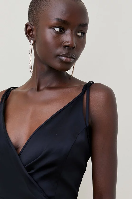 Best deal ๐คฉ Karen Millen Italian Structured Satin Strappy Midi ๐ Dress ๐ 4 Best deal ๐คฉ Karen Millen Italian Structured Satin Strappy Midi ๐ Dress ๐ - Image 2