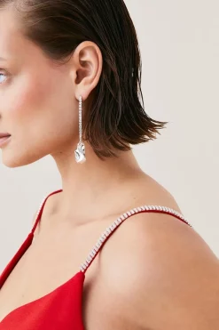 Coupon ⭐ Karen Millen Figure Form Crystal Embellished Strappy Mini - red 👍 -Karen Millen Outlet store bkk06444 red xl 4