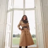 Best deal 🛒 Karen Millen Lydia Millen Cotton Heritage Tweed Mix Trench 🧥 Coat - camel ✨ 2 Best deal 🛒 Karen Millen Lydia Millen Cotton Heritage Tweed Mix Trench 🧥 Coat - camel ✨ -Karen Millen Outlet store bkk06458 camel xl