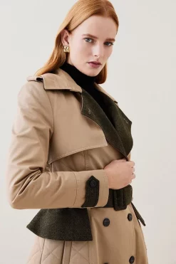 Best deal ๐ Karen Millen Lydia Millen Cotton Heritage Tweed Mix Trench ๐งฅ Coat - camel โจ 12 Best deal ๐ Karen Millen Lydia Millen Cotton Heritage Tweed Mix Trench ๐งฅ Coat - camel โจ -Karen Millen Outlet store bkk06458 camel xl 3
