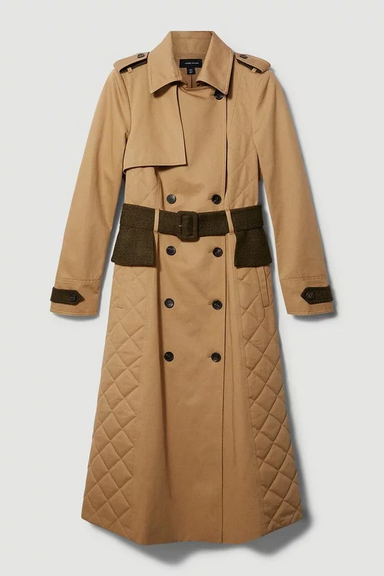 Best deal ๐ Karen Millen Lydia Millen Cotton Heritage Tweed Mix Trench ๐งฅ Coat - camel โจ 8 Best deal ๐ Karen Millen Lydia Millen Cotton Heritage Tweed Mix Trench ๐งฅ Coat - camel โจ - Image 6