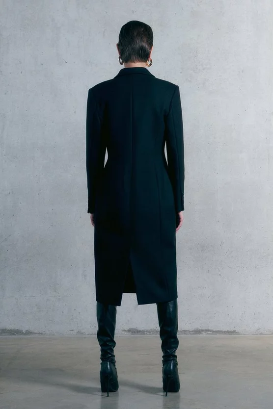 Cheap ๐ฅ Karen Millen Italian Virgin Wool Hourglass Midi ๐งฅ Coat - black ๐ฅ 5 Cheap ๐ฅ Karen Millen Italian Virgin Wool Hourglass Midi ๐งฅ Coat - black ๐ฅ - Image 3