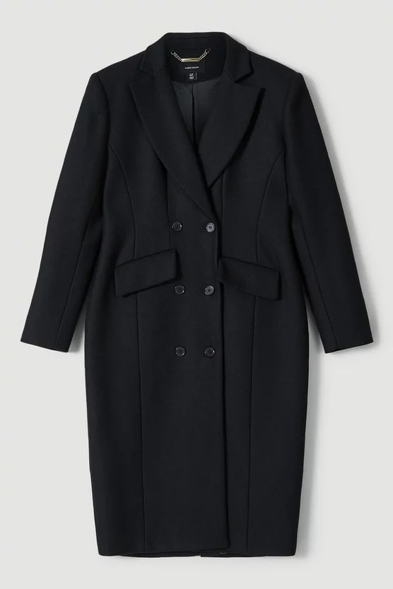 Cheap ๐ฅ Karen Millen Italian Virgin Wool Hourglass Midi ๐งฅ Coat - black ๐ฅ 6 Cheap ๐ฅ Karen Millen Italian Virgin Wool Hourglass Midi ๐งฅ Coat - black ๐ฅ - Image 4