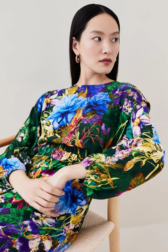 Wholesale 💯 Karen Millen Floral Printed Woven Mini 👗 Dress 🔔 4 Wholesale 💯 Karen Millen Floral Printed Woven Mini 👗 Dress 🔔 - Image 2