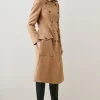 Cheapest 🎁 Karen Millen Italian Virgin Wool Military 🧥 Coat - camel 😀
