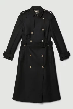 Cheapest ๐ Karen Millen Italian Virgin Wool Strong Shoulder Trench ๐งฅ Coat - black ๐ 12 Cheapest ๐ Karen Millen Italian Virgin Wool Strong Shoulder Trench ๐งฅ Coat - black ๐ -Karen Millen Outlet store bkk06516 black xl 3