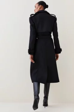 Cheapest ๐ Karen Millen Italian Virgin Wool Strong Shoulder Trench ๐งฅ Coat - black ๐ 14 Cheapest ๐ Karen Millen Italian Virgin Wool Strong Shoulder Trench ๐งฅ Coat - black ๐ -Karen Millen Outlet store bkk06516 black xl 5