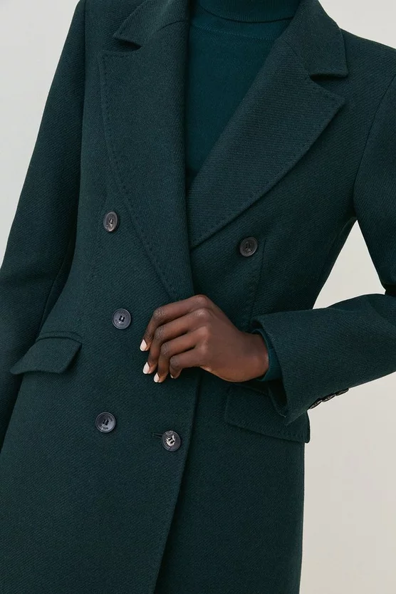 Top 10 ๐ Karen Millen Italian Wool Fitted ๐งฅ Coat โญ 4 Top 10 ๐ Karen Millen Italian Wool Fitted ๐งฅ Coat โญ - Image 2