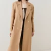 Cheapest ✨ Karen Millen Italian Virgin Wool Maxi Oversized 🧥 Coat - camel ✔️