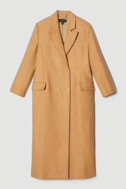 Cheapest ✨ Karen Millen Italian Virgin Wool Maxi Oversized 🧥 Coat - camel ✔️ -Karen Millen Outlet store bkk06549 camel xl 3