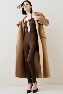 Cheapest ✨ Karen Millen Italian Virgin Wool Maxi Oversized 🧥 Coat - camel ✔️ -Karen Millen Outlet store bkk06549 camel xl 4