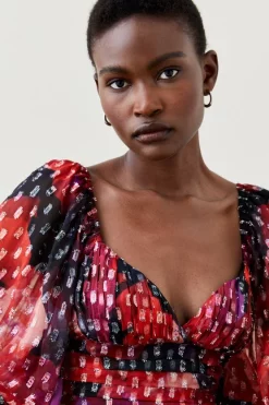 Cheap ๐ Karen Millen Floral Metallic Beaded Cuff Woven Mini ๐ Dress โ๏ธ 10 Cheap ๐ Karen Millen Floral Metallic Beaded Cuff Woven Mini ๐ Dress โ๏ธ -Karen Millen Outlet store bkk06606 floral xl 2