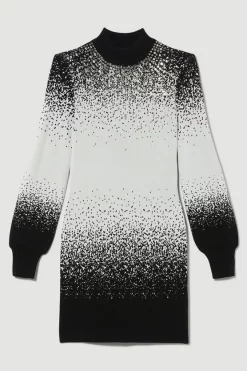Best deal 🌟 Karen Millen Hotfix Sequin High Neck Knit Mini 👗 Dress - mono 🥰 11 Best deal 🌟 Karen Millen Hotfix Sequin High Neck Knit Mini 👗 Dress - mono 🥰 -Karen Millen Outlet store bkk06649 mono xl 3
