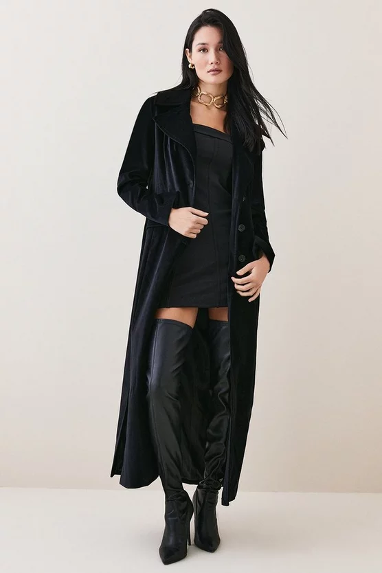 Cheap 🎁 Karen Millen Velvet Longline 🧥 Coat 🔔 5 Cheap 🎁 Karen Millen Velvet Longline 🧥 Coat 🔔 - Image 3