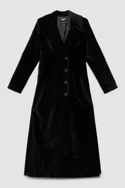Cheap 🎁 Karen Millen Velvet Longline 🧥 Coat 🔔 13 Cheap 🎁 Karen Millen Velvet Longline 🧥 Coat 🔔 -Karen Millen Outlet store bkk06655 black xl 3